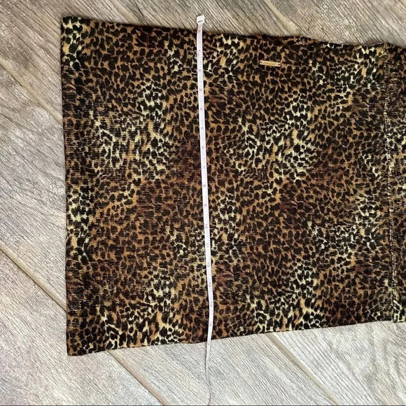 Michael Kors infinity scarf Animal print Soft Cozy Winter 16” X 27” - Picture 7 of 8